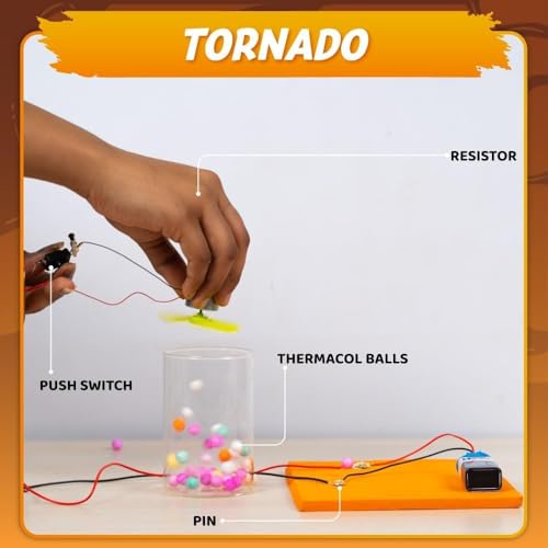 Image of PW Science Project Kit Working Model & Experiment Kit for Kids, Electronic Toys for Boys 7-14 Years with Solar Panel, Windmill & 100+ Electric Circuits (School Project Kit)