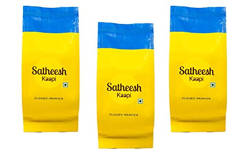 Satheesh Kaapi Cloudy Aranya Authentic Blended Filter Coffee Powder- 70% Coffee 30% Chicory - Pack of 3 (250g *3)