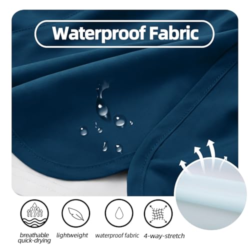 Image of MEILONGER Girls Swim Shorts 2 in 1 Bathing Suits Kids Quick Dry Boardshort Bottoms Swimming Swimwear with Compression Liner