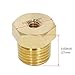 MroMax 1Pcs Brass Pipe Hose Fitting 1/4 Male to 3/16 Female Thread Tube Adapter Nozzle for Liquid Oil Gas