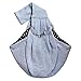 i'Pet Hands-free Reversible Small Dog Cat Sling Carrier Bag Travel Tote Soft Comfortable Puppy Kitty Rabbit Double-sided Pouch Shoulder Carry Tote Handbag (Grey)