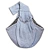 CRMADA-Hands-Free-Reversible-Small-Dog-Cat-Sling-Carrier-Bag-Travel-Tote-Soft-Comfortable-Puppy-Kitty-Rabbit-Double-Sided-Pouch-Shoulder-Carry-Tote-Handbag-Grey Hands-Free Reversible Small Dog Sling