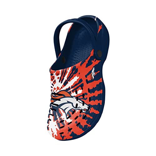 Image of FOCO Mens NFL Team Logo Tie-dye Garden Water Sandals Shoes Slipper Clogs with Strap