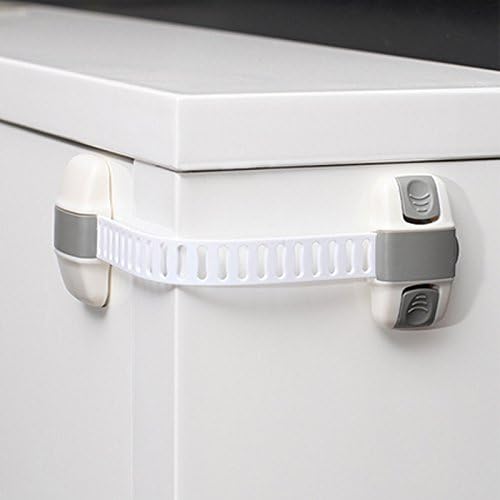 Baby Safety Lock Children Cabinet Drawer Door Fridge Blockers Adjustable Door Window Cupboard Kids Safety Lock - (Color: Blue, Backset: 1piece)