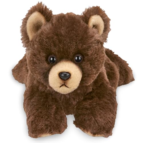 Image of Bearington Lil' Cubbie Small Plush Stuffed Animal Brown Grizzly Bear, 9 inches