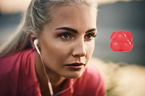 MSPORTS reactiebal voor het trainen van de reactiesnelheid, diameter 7 cm, fitnessbal - Afbeelding 4