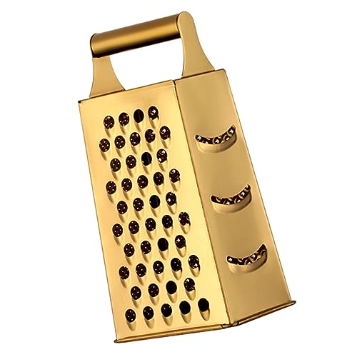 Luxshiny Stainless Grater Multi Functional Kitchen Tool for Cheese Vegetables Fruits Non Slip Handle Easy to Store for Prep