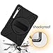 CWNOTBHY Case for Galaxy Tab S6 10.5 Case, Heavy Duty Shockproof Protective Case with 360 Rotate Hand Strap/Kickstand for Samsung Galaxy Tab S6 10.5 Inch 2019 Release SM-T860/T865/T867 (Black)