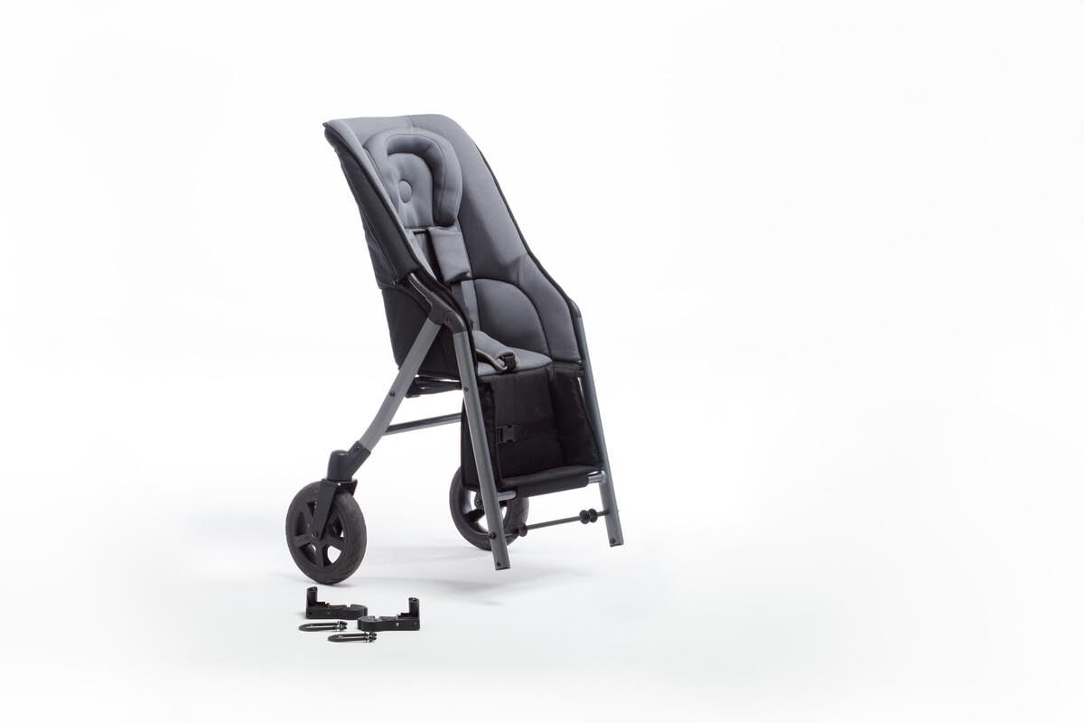 Réhausseurs de siège de marque TFK. Modèle Zweitsitz & Geschwistersitz Shuttle 2 für Mono/Duo/Joggster/Twin - Black Grey