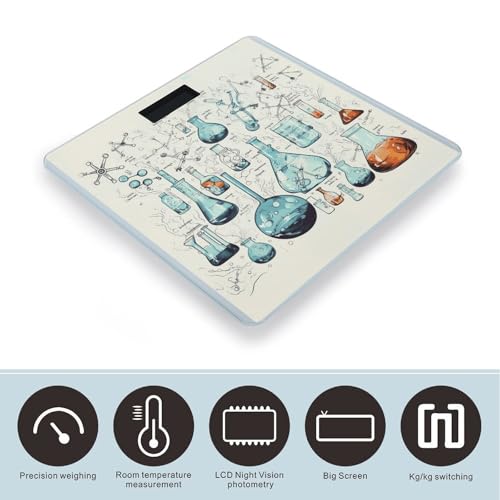 Balanza digital de baño con vidrio templado 400 lb miniatura 3