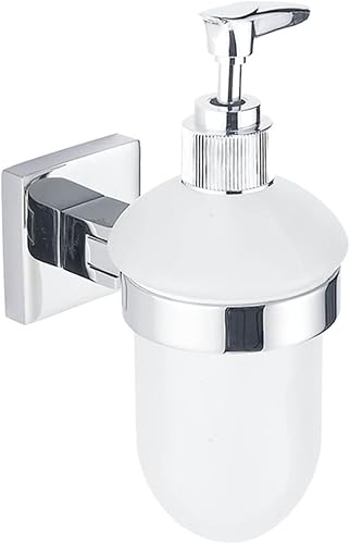 Dispensador de jabón de baño Bomba de jabón montada en la pared Botella de vidrio para fregadero de cocina