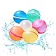 Wasserbomben Wiederverwendbar, SUATK Wiederverwendbare Wasserbomben Magnetisch Selbstschließend Silikon Wasserballons Set für Sommer Wasserspielzeug Kinder Erwachsene Wasserschlachten (6)