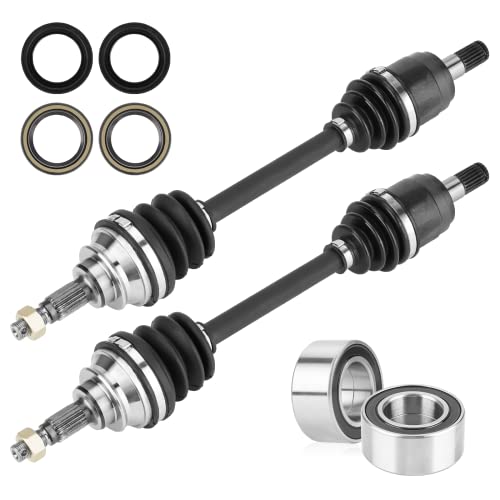 Front CV Axles for Honda foreman Rubicon 500 (TRX 500) 2005-2014/ FourTrax Rincon 680 (TRX 680) 2006-2020, Front Left+Right Drive Half Shaft withWheel Bearings Kit