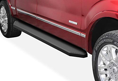 Estribos laterales negros acero inoxidable para Ford F150 miniatura 4