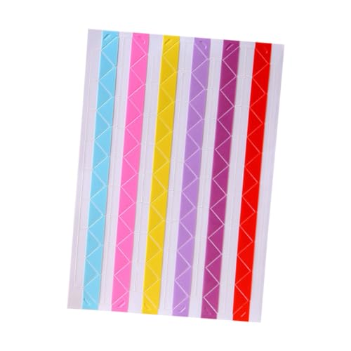 HOODANCOS 10 Sheet Photo Corner Stickers Set DIY Corner Protection for Scrapbook Photo Craft (102 Trunks Rainbow Design)