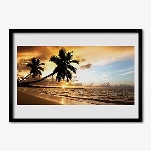 Cadre photo paysage plage palmier pour sublimer le mur de votre chambre