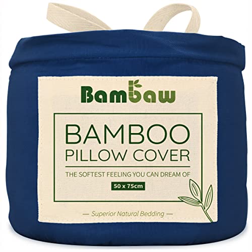 Bambaw Bamboo Pillow Cases 50x75 cm, 2 Pack, Cooling Pillowcases for Night Sweats Antibacterial Pillowcase Bamboo