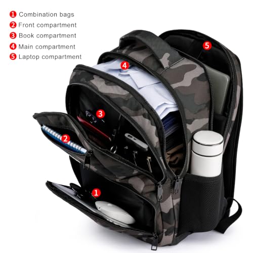 Image of School Backpack for Teens & Boys - 15.6 Inch Laptop Backpack