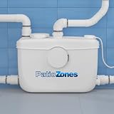 LIFTBEST Pompa Maceratore Auto Start/Stop Pompa Acqua Sporca Lavabo Doccia Lavatrice WC in cantina Altezza di erogazione 9m Altezza di erogazione 190L/min 4 Connessioni