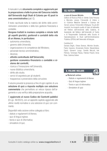 Concorso Università Di Catania - 43 Posti Area Amministrativa (Cat. C) - Manuale Per Tutte Le Prove - 2
