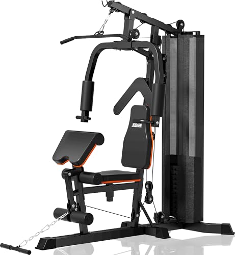 JEEKEE Home Gym with 160LB Weight Stack