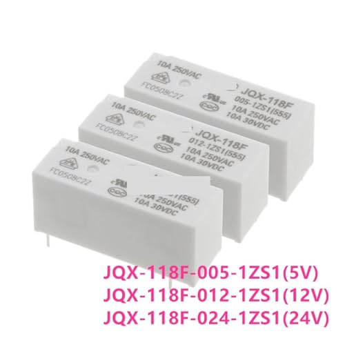 Relais HF118F 012 1ZS1 avec commutation stable 10A pour circuit PCB