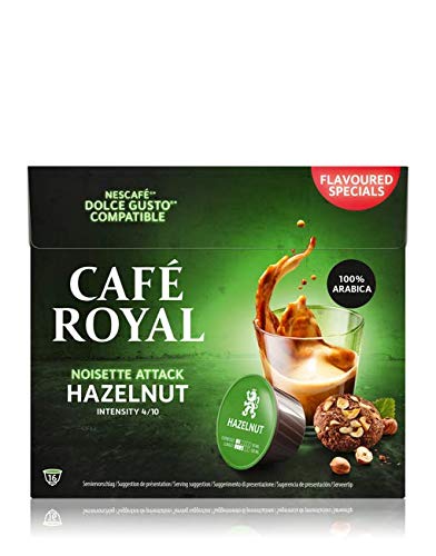 Café Royal Hazelnut Capsules Compatibles avec Nescafé Dolce Gusto Intensité 4/10 Certifié UTZ Flavoured Special 91 g Cover