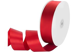 Red Satin Ribbon 1 1/2 Inch 100 Yards