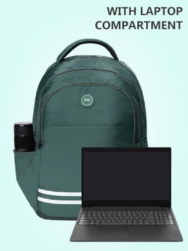 Image of PB Pearlbags FLAUNT 25L Solid Casual Backpack,3 Compartment,Premium Fabric,Water Resistant Anti Theft,School & College Bag for Boys and Girls,Office & Travel Bag for Men and Women,48X31X17 Cms