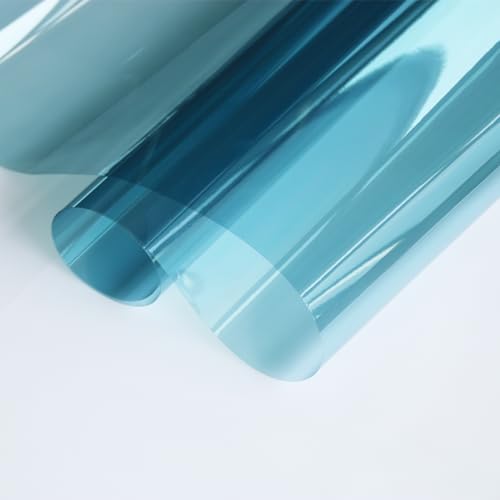 80% VLT 2Mil Light Blue Nano Ceramic Solar Tint Film 99% UV Car Front Windshield Sunshade Tint Privacy Glass for Auto Car Home Office Window Vinyl,23.6inches x 10feet