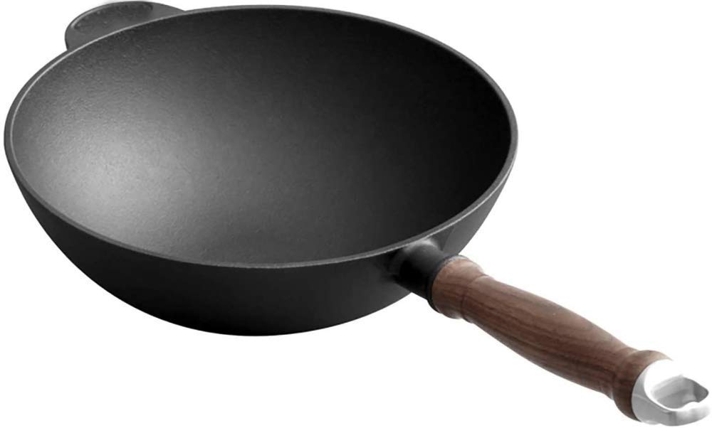 ノンスティック中華鍋 木製ハンドル付き 楽天市場】「セール期間限定価格！」王源吉 中華鍋 無塗装 窒化鉄鍋
