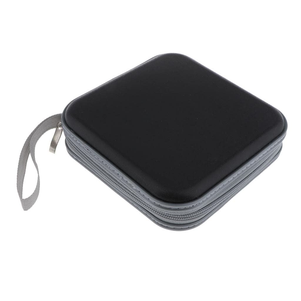MERISHOPP®40 Disc CD Wallet DVD Case Storage Holder Bag Carry Protector PVC Black-picture-43