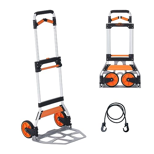 VEVOR Carrello a Mano Pieghevole 140 kg