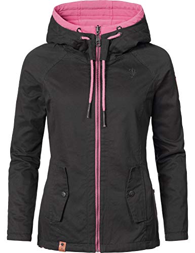 Preisvergleich Produktbild Marikoo Damen Wendejacke Übergangsjacke Chuu Schwarz Gr. S