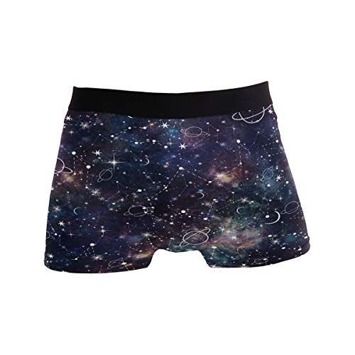 Space Print Men's Boxer Briefs
