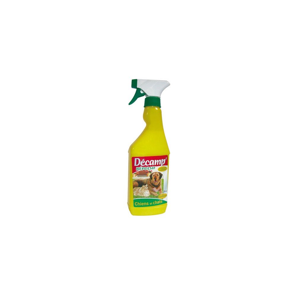Répulsif contre chats et chiens Décamp' Spray 500 ML pour stopper les déjections