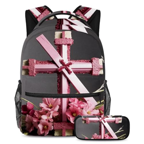 Sac à dos rose de Pâques multicolore pour organiser sa rentrée