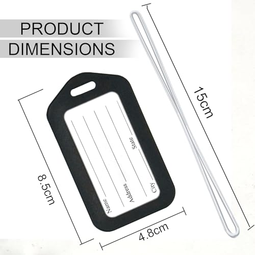Image of Storite Pack of 6 Luggage Tags Smart Tags for Travel suitcases, Travel Bags Tags for Easily Identification of Bags (Multicolour)