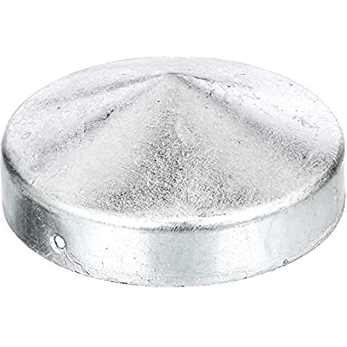 Preisvergleich Produktbild Alberts 205966 Pfostenkappe für Holzpfosten / flache Form / feuerverzinkt / Ø100 mm
