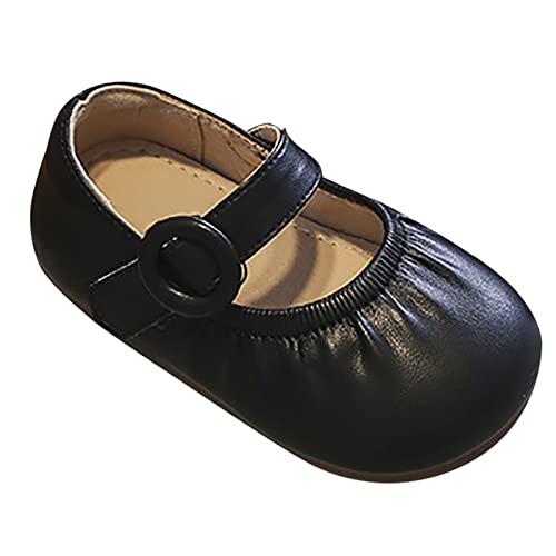 IWIHMIV Mary Jane Flat Shoe for Toddler Girls Cute Comfortable Soft Soled Slip-on Daily Dress Ballet Shoes