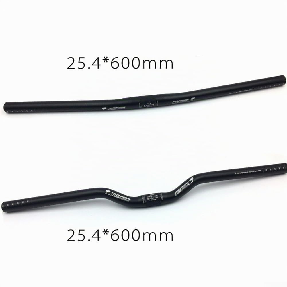 Guidon de vélo en alliage d'aluminium, guidon de VTT plat, léger et élégant, 25,4 mm x 600 mm (swallow), 8ALY55ISUU6BY33LDM23N4TU