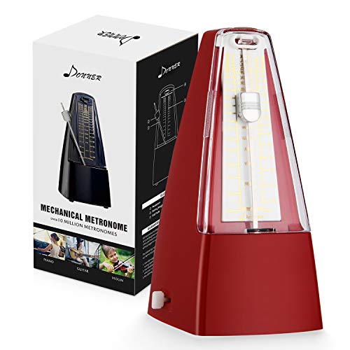 Donner DPM-2 Mechanical Metronome Red for Drum, Piano, Violin and Guitar