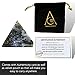 Amazing Gemstone Moss Agate Pyramid Crystal Healing Stones - 1
