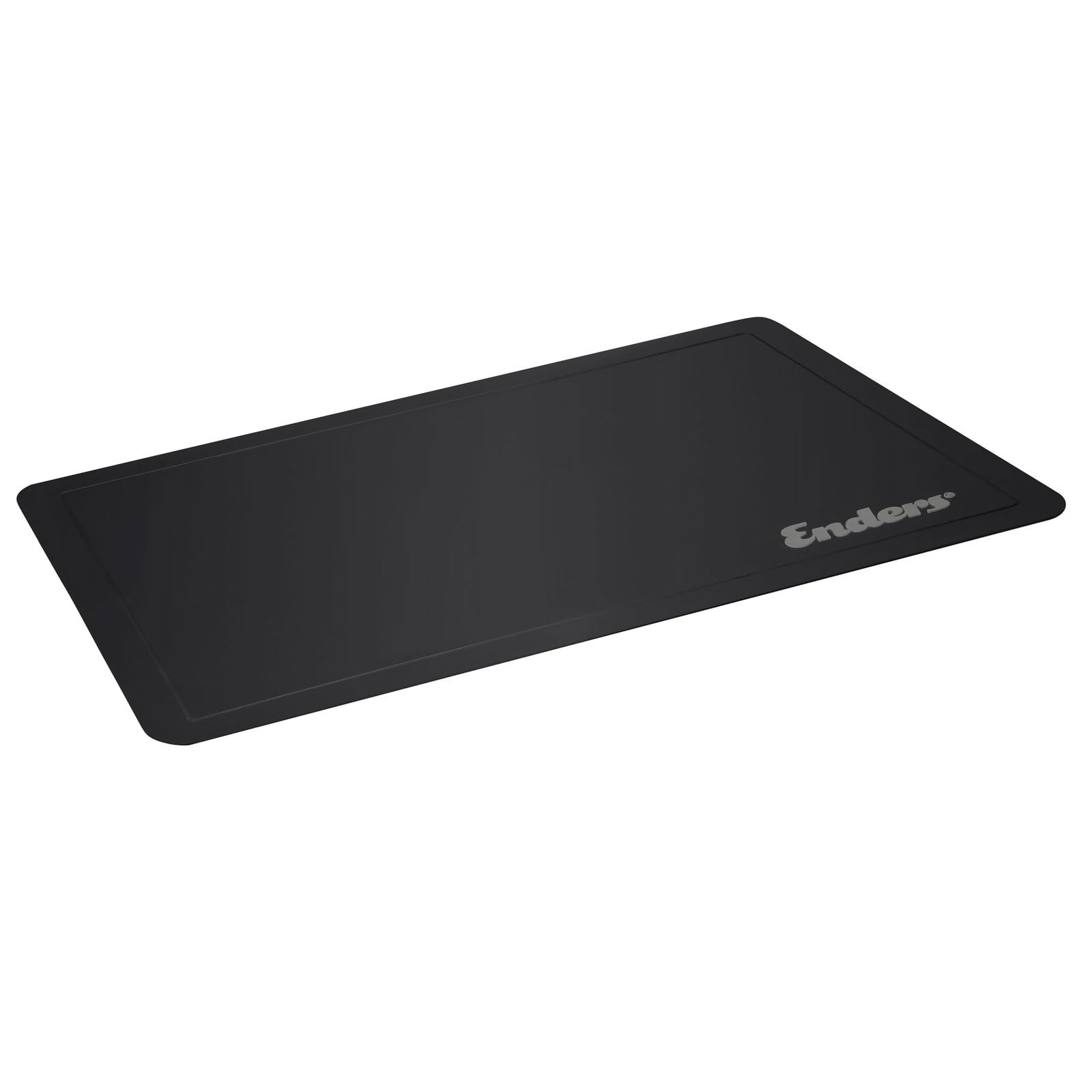 Enders® BBQ- Schutzmatte 120 x 80 cm, Soft PVC, feuerfeste Unterlage, Feuerschutzmatte, Hitzeschutzmatte, Bodenschutzmatte, Grillmatte, Elektro-, Kohle- oder Gasgrill, schwarz, #‎7407