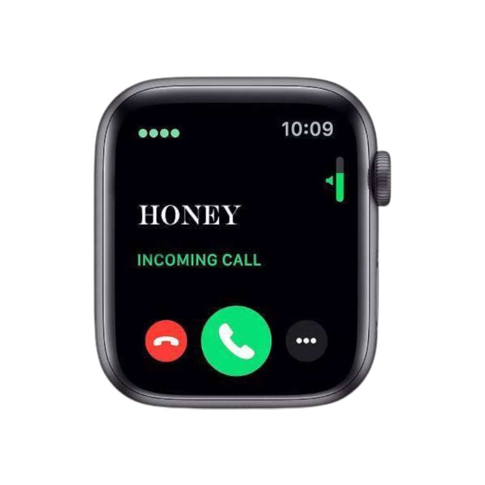 The MELBON PunnkFunnk MT500 Smartwatch screen showing an incoming call from 'HONEY' with options to answer (green icon) or reject (red icon).