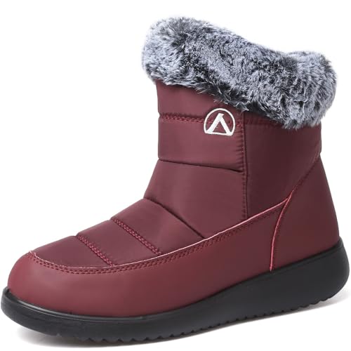 VTASQ Inverno Donna Stivali da Neve Impermeabili Uomo Stivaletti Caldi