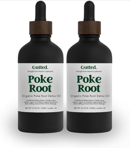 Huile de racine de poke soulagement des jambes lourdes et engorgements