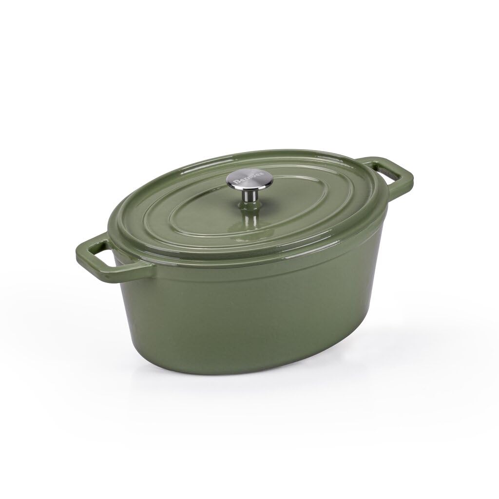 Marmite induction Berndes b.iron cocotte fonte verte ovale 31cm