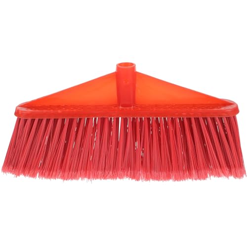 HIAKDOFT プラスチック製ほうき交換用ヘッド 家用掃除ブラシ 密集毛束でキッチンや部屋の隅々まで対応 取り付け簡単で実用的な掃除用具