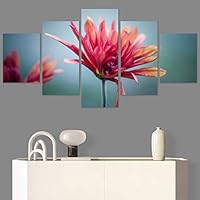 SIGNWIN 5 Panel Canvas Wall Art Flora Snapshot for Home Decorations Ready to Hang - 60
